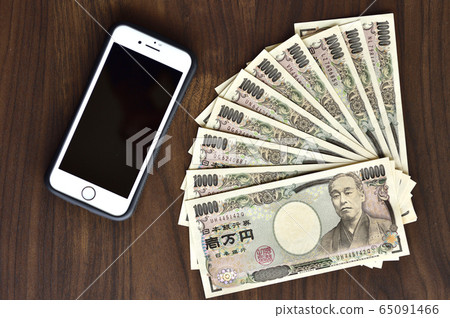 [通用100,000日元！利益支付圖像]應對新的冠狀病毒傳染病的措施。緊急申報補助費 65091466
