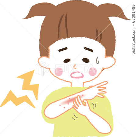 Itchy child - Stock Illustration [65091489] - PIXTA