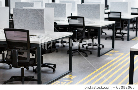 Modern office for workers with open space and computers Modern office for workers with open space and computers 65092063