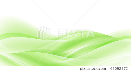 Fresh green wave green background 65092372