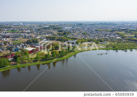 群馬縣立林市多哥町2020年春季鳥瞰圖 群馬縣立林市多哥町2020年春季鳥瞰圖 65093939