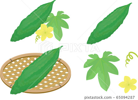 苦瓜花葉子籃套裝 65094287