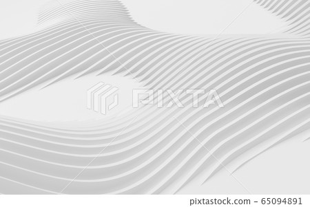 Abstract Curved Shapes. White Circular Background. Abstract Curved Shapes. White Circular Background. 65094891