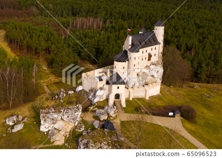 Renovated medieval Bobolice Castle, Poland Renovated medieval Bobolice Castle, Poland 65096523