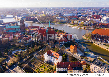 Wroclaw with Cathedral of St. John the Baptist Wroclaw with Cathedral of St. John the Baptist 65096645