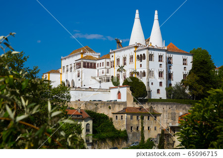 National Palace of Sintra at sunny day, landmark of Portugal National Palace of Sintra at sunny day, landmark of Portugal 65096715