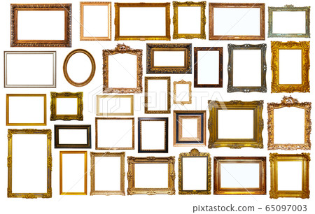 set of golden art frames set of golden art frames 65097003