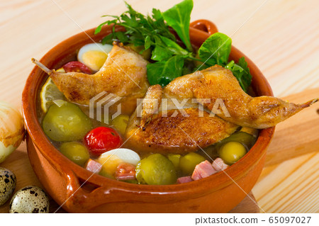 Solyanka with quails and vegetables Solyanka with quails and vegetables 65097027