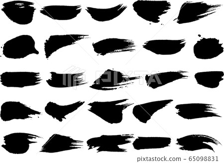 Brush stroke handwriting set 65098831