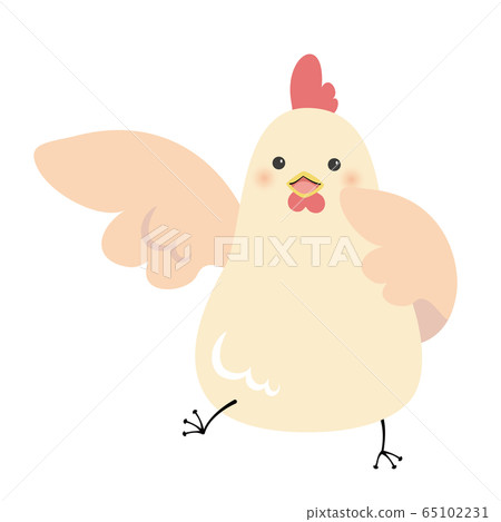 Chicken in a pose called "Oi" 65102231