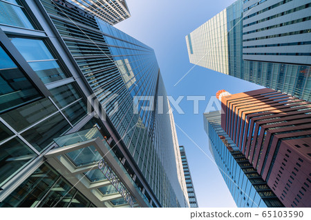Tokyo cityscape in Japan overlooking Otemachi one 65103590