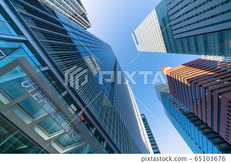Tokyo cityscape in Japan overlooking Otemachi one 65103676