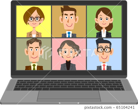 Business person meeting online 65104241