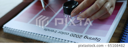 Calendar month selection trend colour advertising creative concept 65108482