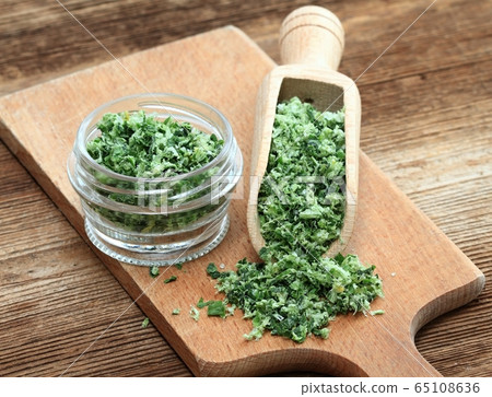 Homemade salt from bear garlic Homemade salt from bear garlic 65108636