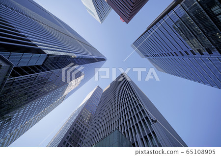 日本大手町摩天大樓的東京城市景觀 65108905