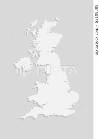 Creative map country United Kingdom, UK, Britain 65109399