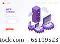 Landing page for web design and development 65109523