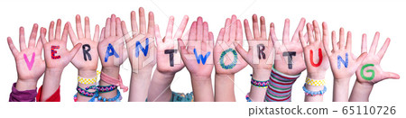 Children Hands Building Verantwortung Means Children Hands Building Verantwortung Means 65110726