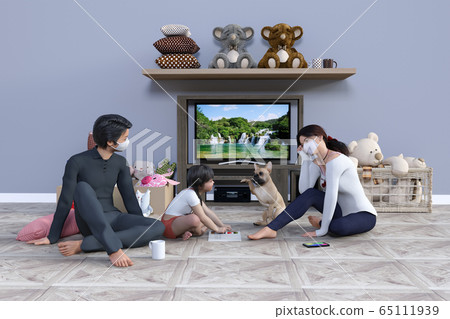 出門在外,與父親,母親,孩子和愛犬一起度過時光 出門在外,與父親,母親,孩子和愛犬一起度過時光 65111939