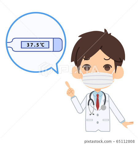 Doctor fever caution Doctor fever caution 65112808