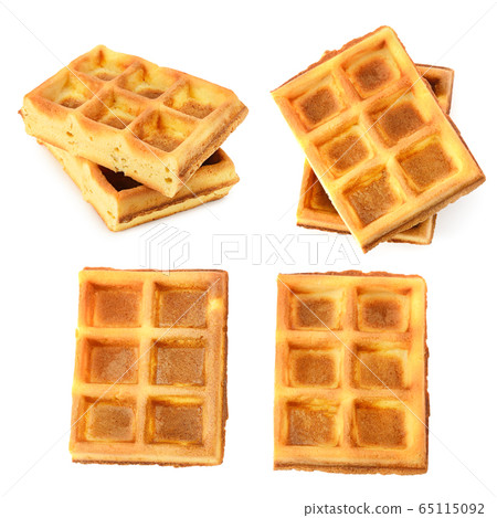 Sweet baked waffles different angles Sweet baked waffles different angles 65115092