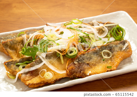 Nanban pickled horse mackerel. Nanban pickled horse mackerel. 65115542