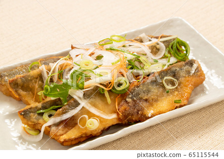 Nanban pickled horse mackerel. Nanban pickled horse mackerel. 65115544