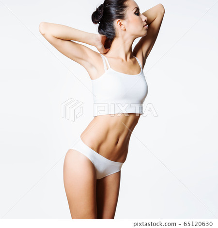 Beautiful slim body of woman 65120630