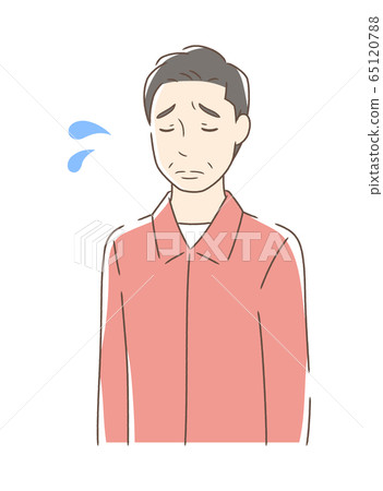 A grieving man - Stock Illustration [65120788] - PIXTA
