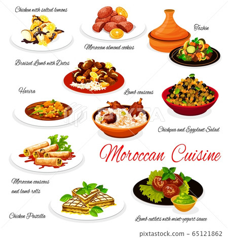 Moroccan food traditional authentic cuisine dishes 65121862