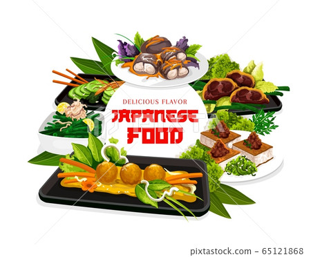 Japanese food traditional authentic cuisine dishes 65121868