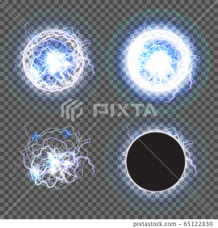 Lightning Sphere Powerful Electrical Energy...-插圖素材 [65122830] - PIXTA圖庫