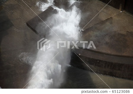 Naruko dam being released Naruko dam being released 65123086