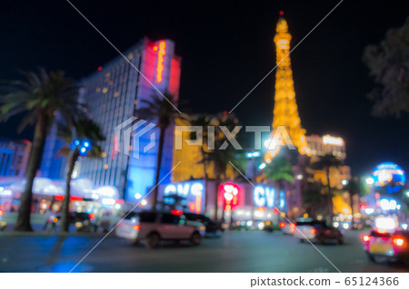 Las Vegas Blurred background night Las Vegas Blurred background night 65124366