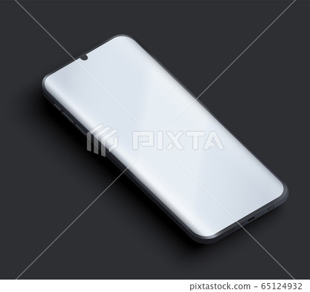 Smartphone with notch presentation mockup Smartphone with notch presentation mockup 65124932