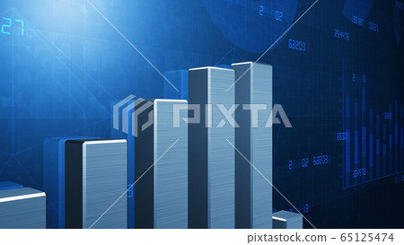 商業經濟財務數據圖表圖文件增長成功3d圖背景回 65125474