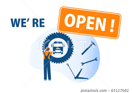 Quarantine Coronavirus Open Car repair service Quarantine Coronavirus Open Car repair service 65127082
