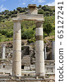 The ruins of the ancient antique city of Ephesus the library building of Celsus, the amphitheater temples and columns. Candidate for the UNESCO World Heritage List 65127241