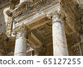 The ruins of the ancient antique city of Ephesus the library building of Celsus, the amphitheater temples and columns. Candidate for the UNESCO World Heritage List 65127255