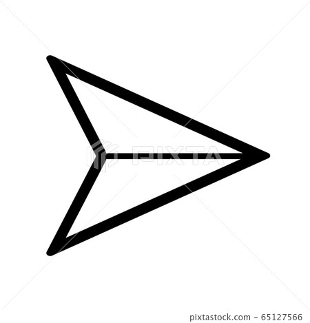 sent icon on white background. flat style. plane line vector icon. sent icon on white background. flat style. plane line vector icon. 65127566