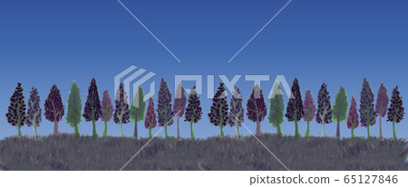 Horizon of trees 65127846