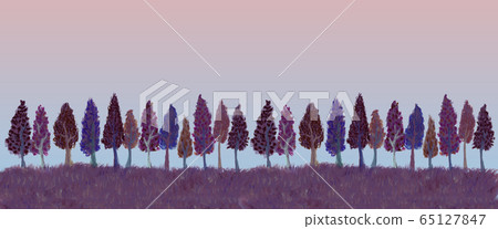 Horizon of trees 65127847