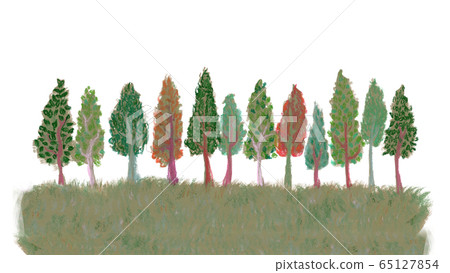 Horizon of trees 65127854