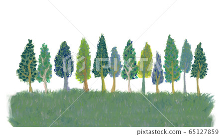 Horizon of trees 65127859