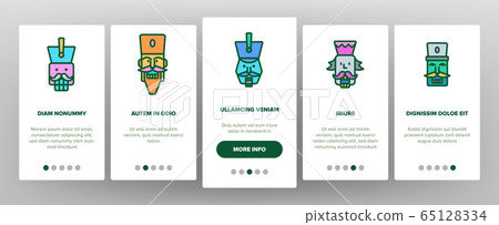 Nutcracker Onboarding Icons Set Vector 65128334