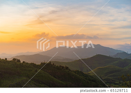 Background landscape of nature with mountain Background landscape of nature with mountain 65129711
