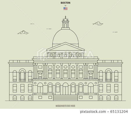 Massachusetts State House in Boston, USA. Massachusetts State House in Boston, USA. 65131204