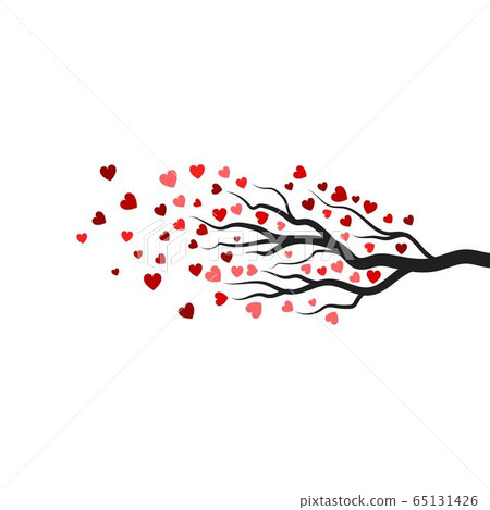 tree branch love vector ilustration design tree branch love vector ilustration design 65131426