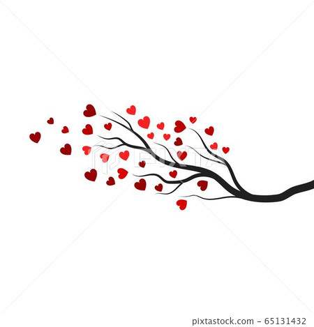 tree branch love vector ilustration design tree branch love vector ilustration design 65131432